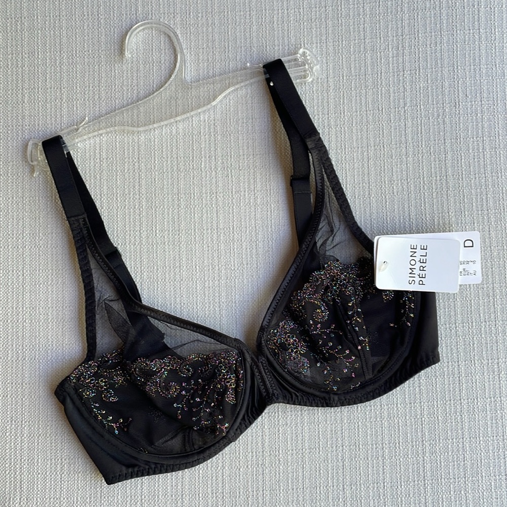 Simone Perele Delice Full Coverage Plunge bra - Gem Black 32D